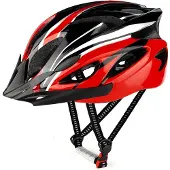Merkloos Fahrradhelm für Erwachsene – Leichtgewicht – 18 Belüftungsöffnungen – Abnehmbares Visier – Verstellbar