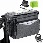 Generisch Lenkertasche mit Lenkeradapter – 5,2 Liter – Wasserdicht – Grau