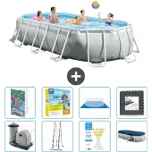 Intex Prism Frame Pool Oval - 503x274x122 cm - 7-teilig S607