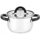 Florina Edelstahltopf Antonio 16 cm 1,9 Liter mit Deckel