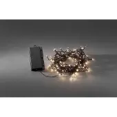 Konstsmide LED-Lichterkette, schwarz, Dioden 240 Stk. Flammen 240 Stk., Gesamtlänge 24,4m, Lichterketten, mit 8 Funktionen und Memoryfunktion, 240 warm weiße Dioden, LED-Lichterkette