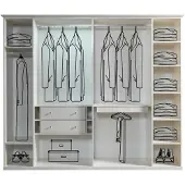 Xl Moebel Gmbh Kleiderschrank Schrank Drehtürenschrank Braun Weiss Modern Luxus