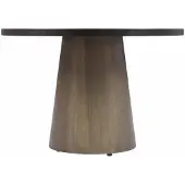 AEA Runder Esstisch Braun Moderner Säulentisch Elegantes Design Esszimmer
