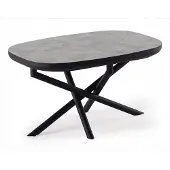 Xl Moebel Gmbh Esstisch Travertinoptik Grau Schwarz Metall Modern Industrial Design