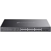 TP-LINK Omada SG3428XMPP, Managed, L2+, Gigabit Ethernet (10/100/1000), Power over Ethernet (PoE), Rack-Einbau, 1U