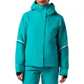 Rossignol - Wasserdichte und atmungsaktive Skijacke - W Strawpile Insulated Ski Jacket Baltic für Damen - Größe M - Blau