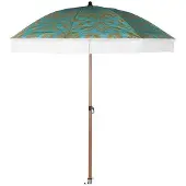OEM Sonnenschirm, natur, 180x180x200 cm, Alu/Stahl/Polyester