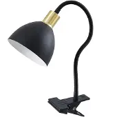LINDBY Genora Klemmleuchte in Schwarz
