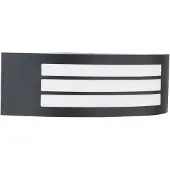 LINDBY Außenwandlampe Vimal, E27, 32 cm, schwarz, Aluminium