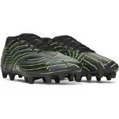 Under Armour Unisex Shadow Club 4 FG Fußballschuhe 6006232 001 Black/Green, Schuhgröße:41 EU