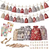 Merkloos Adventskalender zum Befüllen mit 24 Tüten