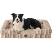 Merkloos Hundebett – Orthopädisch – XL, 112 x 81 cm – Beige