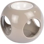 Homea Duftlampe aus Keramik, Würfelform, H. 6 cm