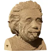 Cartonic Albert Einstein 3D Puzzle Karton Bausatz - Deko & Bastelspaß