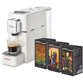 Polti Coffea S15W, Pod-Kaffeemaschine, 0,85 l, Kaffeepad, 1400 W, Silber, Weiß