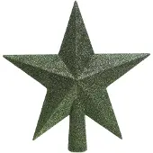 Décoris Peak plc stern l4.2b19h19 cm d.grün Weihnachtsdekoris (groen)