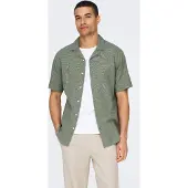 Only & Sons Kurzarmhemd "ONSCAIDEN SS SOLID RESORT LINEN NOOS"