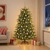 Syfax Künstlicher Weihnachtsbaum mit Weihnachtskugel 240 cm 300 LEDs