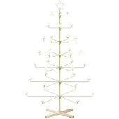 Syfax Metall-Weihnachtsbaum mit Halter KUOPIO 180 cm Stahl Gold