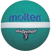 Molten - Gummi Dodgeball CS629 (3) (Grün/Weiß)