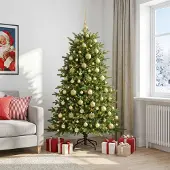 Syfax Künstlicher Weihnachtsbaum mit Weihnachtskugel 240 cm 300 LEDs