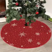 Sonstiges Weihnachtsbaumdecke Rund Schneeflocken 120cm