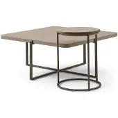 Xl Moebel Gmbh Couchtisch Set Beige MDF Edelstahl Modern Einfarbig Beistelltisch