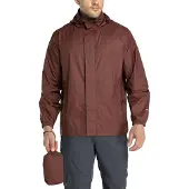 Merkloos Leichte, faltbare Herrenregenjacke mit verdeckter Kapuze und wasserdichter Ausrüstung