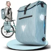 Merkloos Fietstas Gepäckträger – 3-in-1 – 20 Liter – Wasserdicht – Eisminz