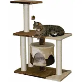 Merkloos Katzenkratzbaum – Krabbenförmig – Braun und beige – 96 cm