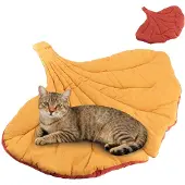 OEM Blattförmiges Katzenbett, Baumwolle, 57x64 cm, für Katzen & kleine Hunde