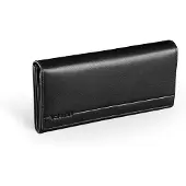 Valentini Mild 273 Damen Portemonnaie Leder RFID Schwarz