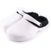 Merkloos Holzschuhe, Winterholzschoe, Herrenmodell – Wasserdicht – Rutschfest – Wärmefutter