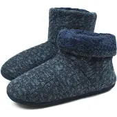 Merkloos Herren-Winterschuhe – Gefüttert – Rutschfest – Schwarz