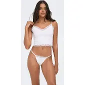 ONLY T-Shirt "T-Shirt ONLVICKY LACE SEAMLESS CROPPED TOP 1er Pack"