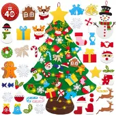 Merkloos Filz-Weihnachtsbaum – Kinderset – 102 cm – Aus Filzmaterial