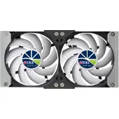 OEM 12V DC IP55 Doppel-Lüfter 120mm mit Timer & Regler