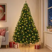 Syfax Künstlicher klappbarer Weihnachtsbaum 270 cm 600 LEDs