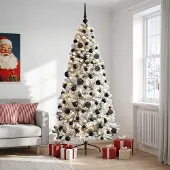 Syfax Künstlicher Weihnachtsbaum mit Weihnachtskugel 180 cm 300 LEDs