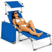 Merkloos Faltbarer Strandstuhl mit Sonnenschutz