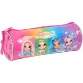 OEM Rundes Federmäppchen, 20 x 7 cm, mehrfarbig, Polyester, für Kinder