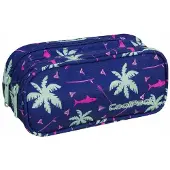 CoolPack Clever Pink Sharks Doppel-Etui Schulbedarf