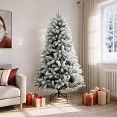 Syfax Künstlicher klappbarer Weihnachtsbaum 240 cm PVC und Metall