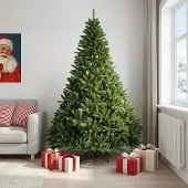 Syfax Künstlicher klappbarer Weihnachtsbaum 210 cm PVC Hellgrün