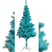 Linder Exclusiv GmbH Künstlicher Weihnachtsbaum türkis inkl. Ständer Tannenbaum Christbaum 150cm