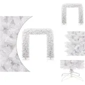 vidaXL Weihnachtsgirlande Weiß 240 cm - Weihnachtsbäume