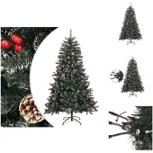 vidaXL Künstlicher Weihnachtsbaum mit Ständer Grün 120 cm PVC - Weihnachtsbäume