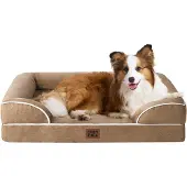Dripio Orthopädisches Hundesofa, Memory-Schaum, wasserdicht, 104x68,5 cm, Kamel