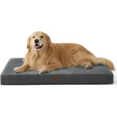 Dripio Orthopädisches Hundekissen Memoryschaum 104x74 cm grau