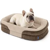 Dripio Orthopädisches Hundebett, 76x51x16,5 cm, braun, oval